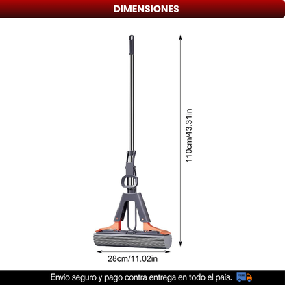 TRAPEADOR ESCURRIDOR DE ESPUMA ANTI RESIDUOS
