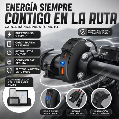 CARGADOR CARGA RAPIDA PARA MOTO