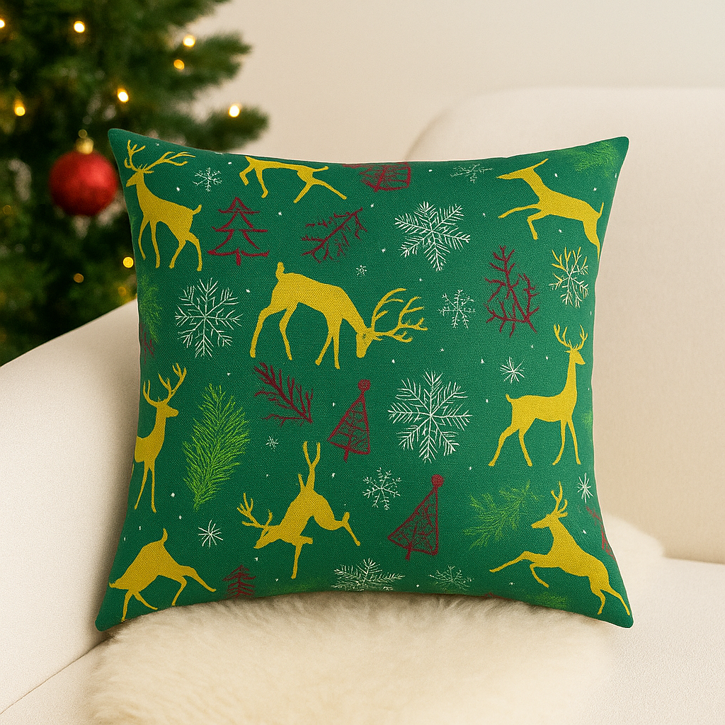 SET X5 COJINES NAVIDEÑOS RELLENOS