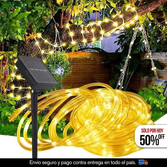 MANGUERA LED SOLAR 10 METROS + CONTROL REMOTO
