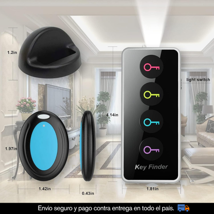 KIT LLAVERO LOCALIZADOR INALAMBRICO