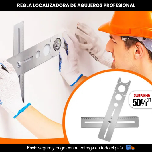 REGLA LOCALIZADORA DE AGUJEROS PROFESIONAL