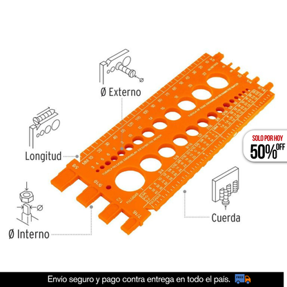 REGLETA CALIBRADORA PROFESIONAL TODO EN UNO