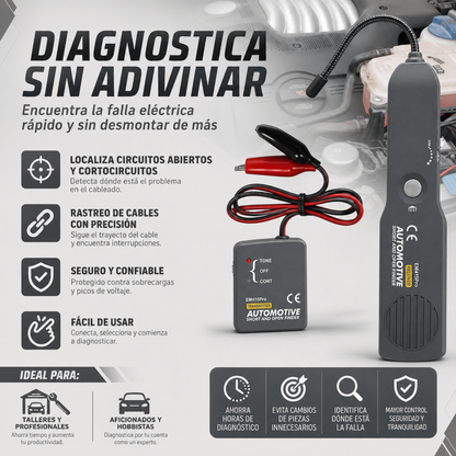 DETECTOR DE CABLES Y CORTOCIRCUITOS