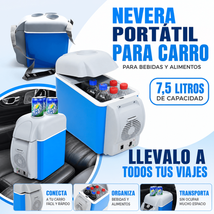MINI NEVERA PORTATIL PARA CARRO 7.5L