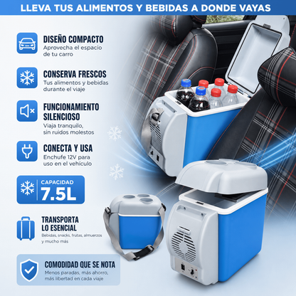 MINI NEVERA PORTATIL PARA CARRO 7.5L