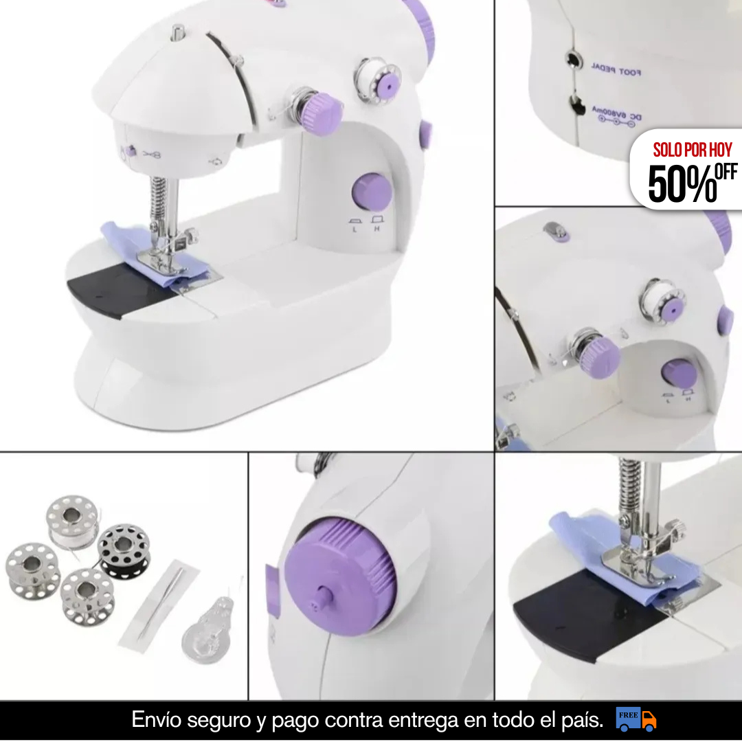 MAQUINA DE COSER PORTATIL + ACCESORIOS GRATIS