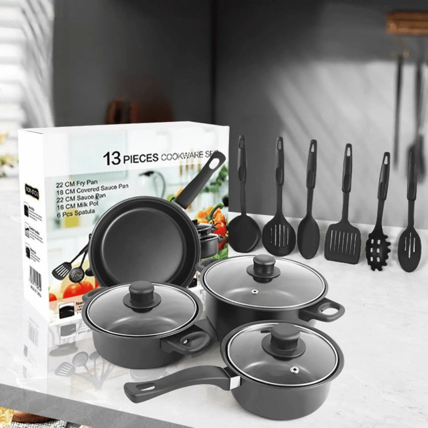 🍳 ¡SET DE 13 OLLAS PROFESIONALES! ANTIADHERENTE 100% + MANUAL DE RECETAS GRATIS