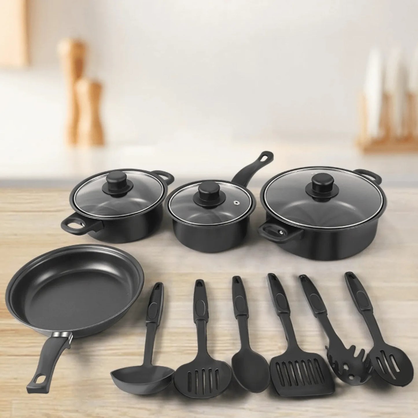 🍳 ¡SET DE 13 OLLAS PROFESIONALES! ANTIADHERENTE 100% + MANUAL DE RECETAS GRATIS
